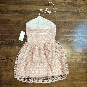 Short pink Tobi halter dress